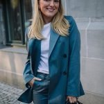 Elisabeth Blazer Petrolblå