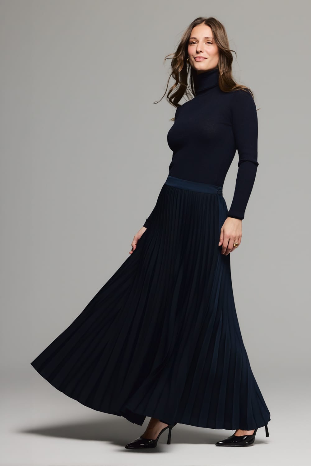 0280_amelie pleated skirt -indigo blue